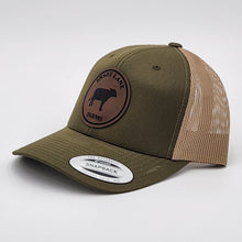 Load image into Gallery viewer, 5 Count Premium Leatherette Patch Hats, Custom Engraved, R112 or YP
