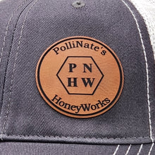 Load image into Gallery viewer, Premium Leatherette Patch Hats, Custom Engraved, R111 Garment-Washed Hat