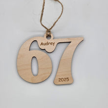 Load image into Gallery viewer, 6 7 Ornaments Santa or Personalized