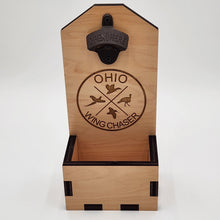 Load image into Gallery viewer, OWC Wall Mounted Bottle Opener with Cap Catcher