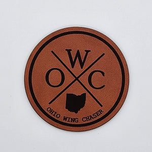 Ohio Wing Chaser Genuine Top Grain Leather Patch Hat
