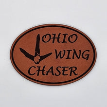 Load image into Gallery viewer, Ohio Wing Chaser Genuine Top Grain Leather Patch Hat