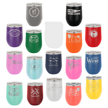 Load image into Gallery viewer, 12oz. Wine Tumbler Engraved