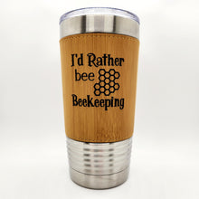 Load image into Gallery viewer, 20oz. Leatherette Tumbler Engraved