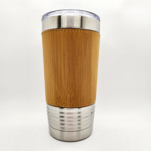 Load image into Gallery viewer, 20oz. Leatherette Tumbler Engraved