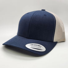 Load image into Gallery viewer, Genuine Top Grain Leather Patch Hats, Custom Engraved, R112 or YP
