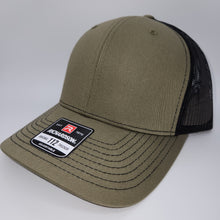 Load image into Gallery viewer, 5 Count Premium Leatherette Patch Hats, Custom Engraved, R112 or YP
