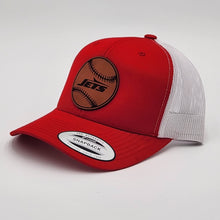 Load image into Gallery viewer, Genuine Top Grain Leather Patch Hats, Custom Engraved, R112 or YP