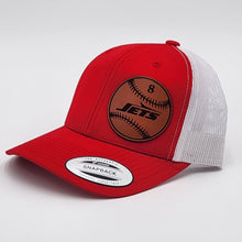 Load image into Gallery viewer, 6 Count Genuine Top Grain Leather Patch Hats, Custom Engraved