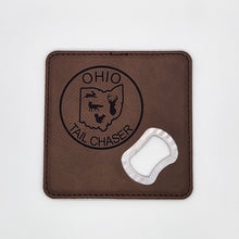 Load image into Gallery viewer, Ohio Tail Chaser Coaster w/ Bottle Opener
