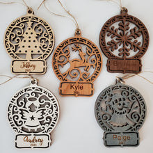 Load image into Gallery viewer, Personalized Christmas Ornament (15 designs!)