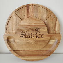 Load image into Gallery viewer, 13&quot; Round Personalized Acacia Charcuterie Board
