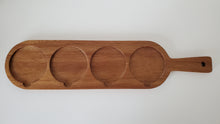 Load image into Gallery viewer, Acacia Wood & Slate Serving Board/Coaster Set Personalized