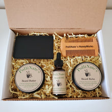 Load image into Gallery viewer, Beard Care Gift Pack With Personalized Comb