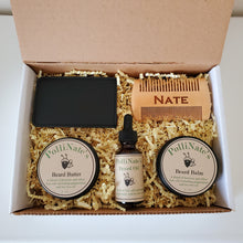 Load image into Gallery viewer, Beard Care Gift Pack With Personalized Comb