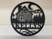 Load image into Gallery viewer, Large Personalized Round Wood Signs (Many Designs!)