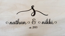 Load image into Gallery viewer, 9"x11.5" Personalized Walnut Cutting Board