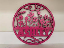 Load image into Gallery viewer, Large Personalized Round Wood Signs (Many Designs!)