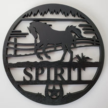 Load image into Gallery viewer, Large Personalized Round Wood Farm Signs (Many Designs!)