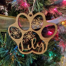 Load image into Gallery viewer, Personalized Pet Paw Ornaments (5 styles)