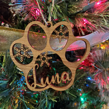 Load image into Gallery viewer, Personalized Pet Paw Ornaments (5 styles)
