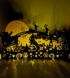 Christmas Scene Lighted Display