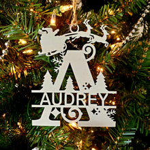Load image into Gallery viewer, Christmas Monogram Ornament With Name