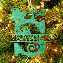 Load image into Gallery viewer, Christmas Monogram Ornament With Name