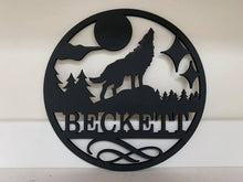 Load image into Gallery viewer, Large Personalized Round Wood Signs (Many Designs!)