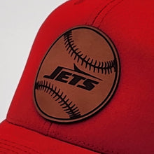 Load image into Gallery viewer, Genuine Top Grain Leather Patch Hats, Custom Engraved, R112 or YP
