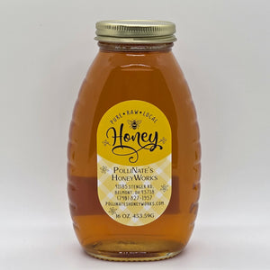 16 oz. Glass Jar Ohio Valley Local Pure Raw Honey