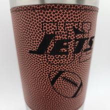 Load image into Gallery viewer, 20oz.  Football Leatherette Tumbler Engraved
