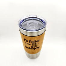 Load image into Gallery viewer, 20oz. Leatherette Tumbler Engraved
