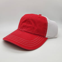 Load image into Gallery viewer, Premium Leatherette Patch Hats, Custom Engraved, R111 Garment-Washed Hat
