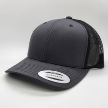 Load image into Gallery viewer, Genuine Top Grain Leather Patch Hats, Custom Engraved, R112 or YP
