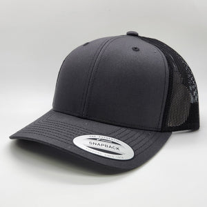 6 Count Premium Leatherette Patch Hats, Custom Engraved