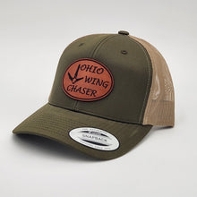 Load image into Gallery viewer, Ohio Wing Chaser Genuine Top Grain Leather Patch Hat

