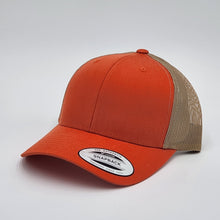 Load image into Gallery viewer, Genuine Top Grain Leather Patch Hats, Custom Engraved, R112 or YP
