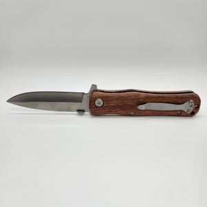 Wooden EDC Knife with Custom Text