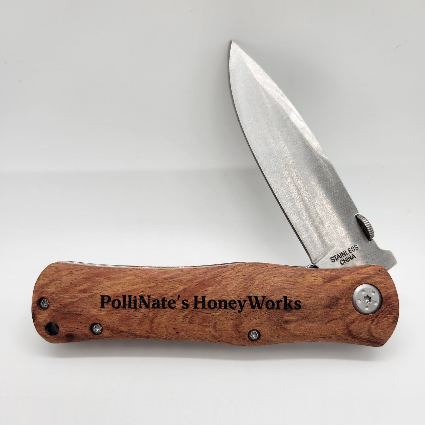 Wooden EDC Knife with Custom Text