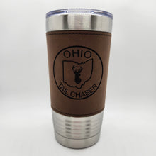 Load image into Gallery viewer, Ohio Tail Chaser 20 oz. Leather Tumbler
