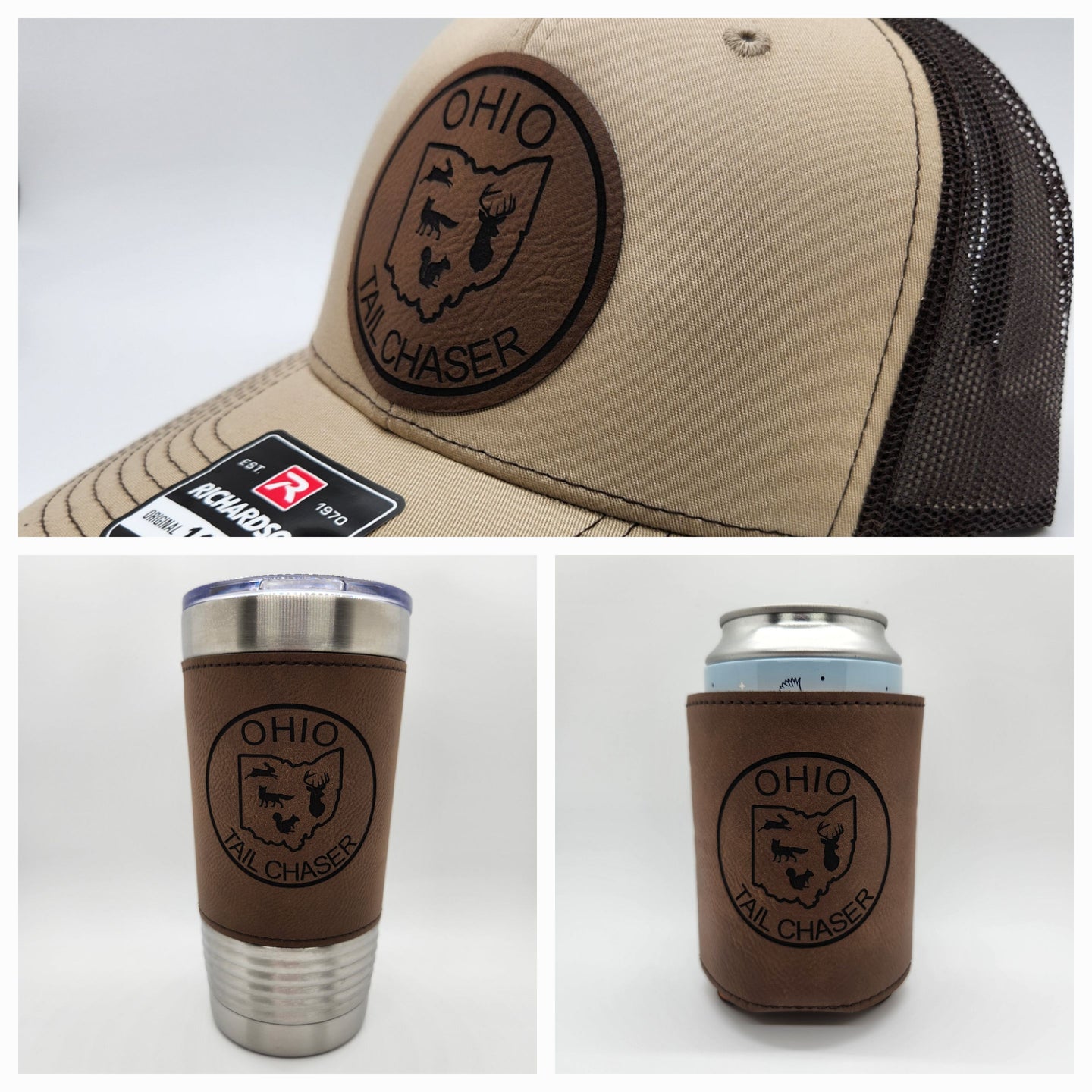 Small Game w/ Buck Logo Hat and Tumbler w/ FREE Coolie (bundle)