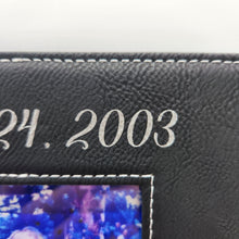 Load image into Gallery viewer, 5x7 Leatherette Picture Frame Engraved
