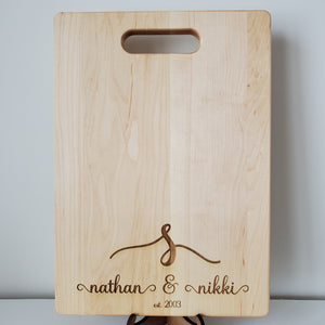 10x14 Personalized Maple Cutting Board