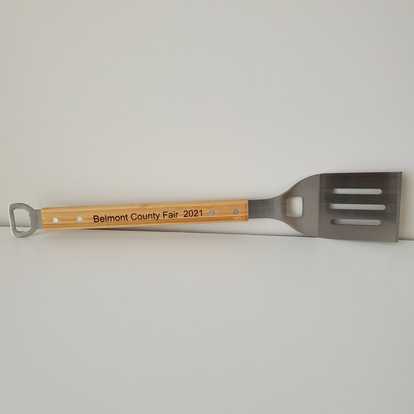 BBQ Spatula with Bottle Opener and Custom Text