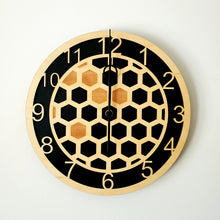 Load image into Gallery viewer, Honeycomb Hex Clock (9&quot; or 12&quot;)
