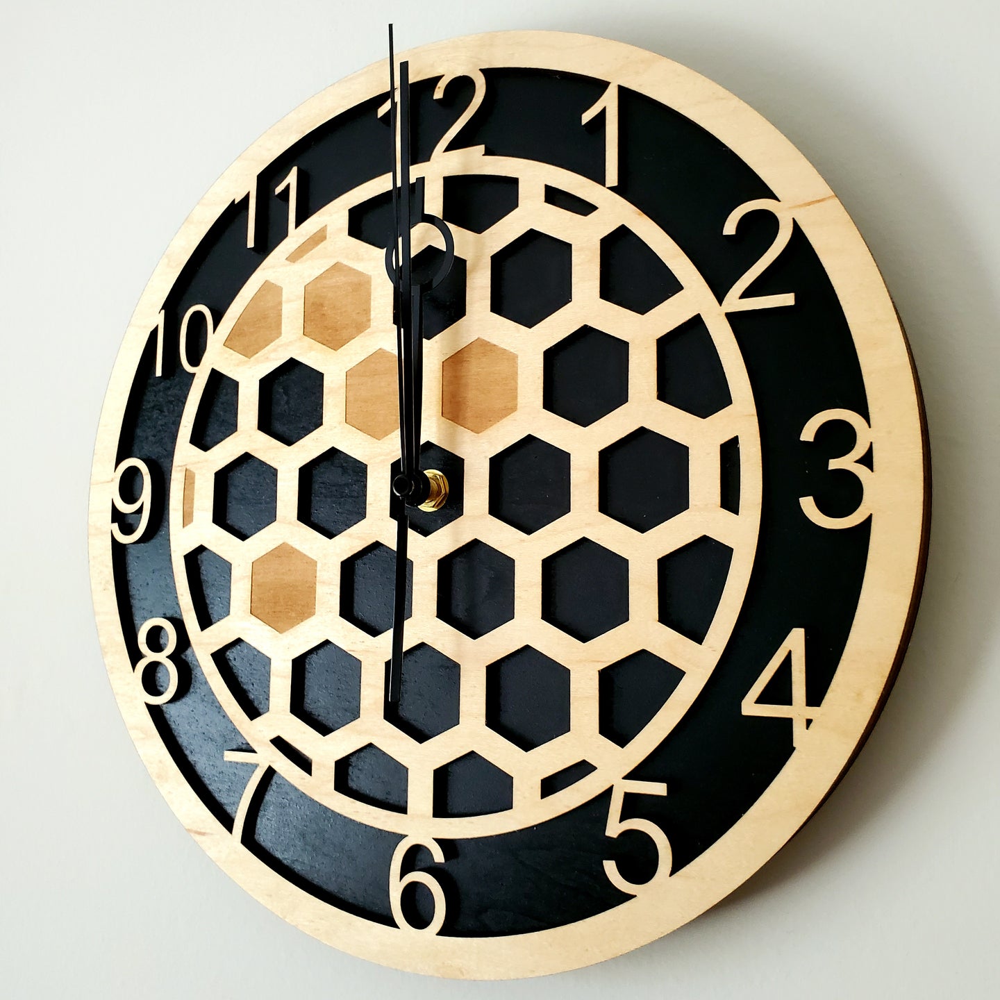 Honeycomb Hex Clock (9
