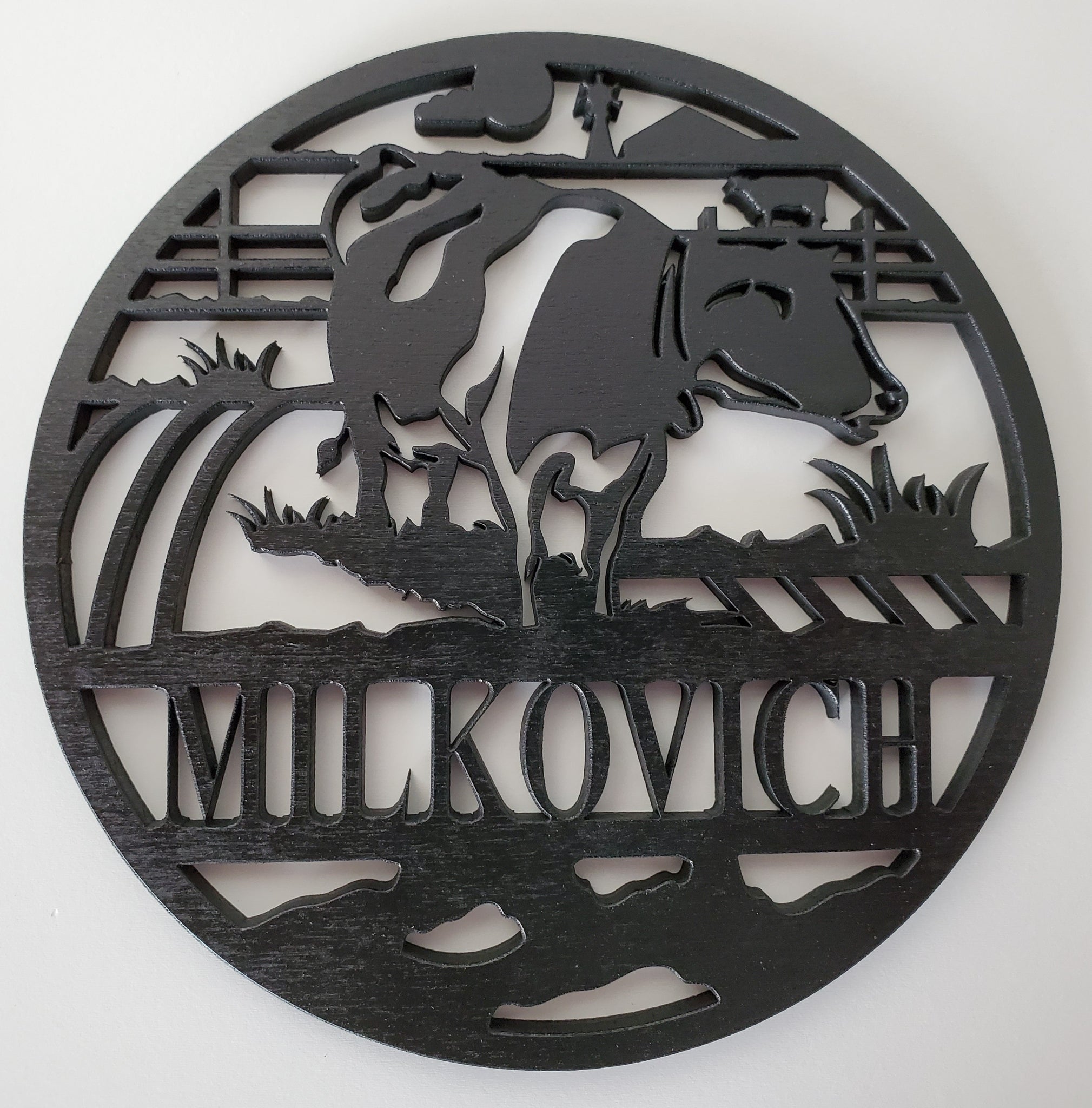 Large Personalized Round Wood Farm Signs (Many Designs!) – PolliNate's ...